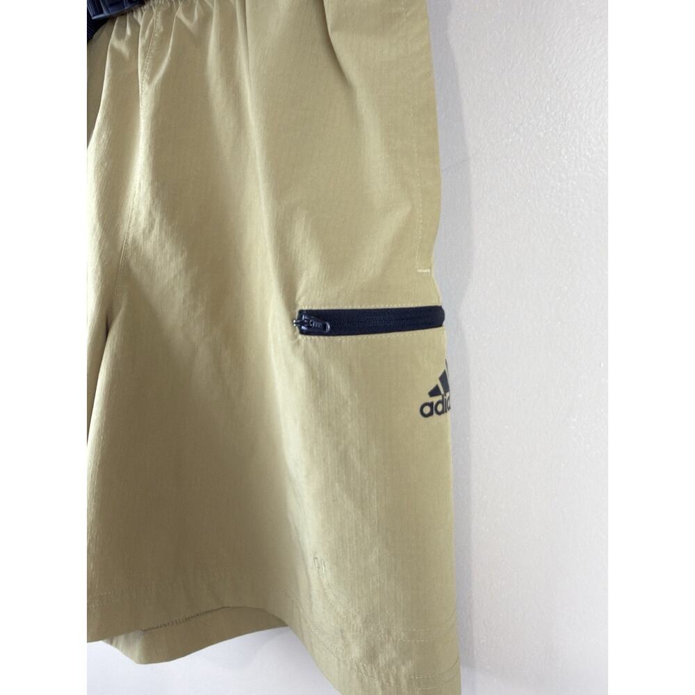 Adidas Men’s Shorts Size M Khaki Belted Hiking Gorpcore Cargo Pockets - Picture 6 of 12